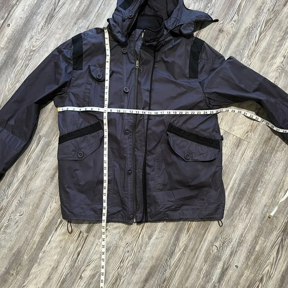 French Connection Dark Slate Hooded Parka Jacket XL